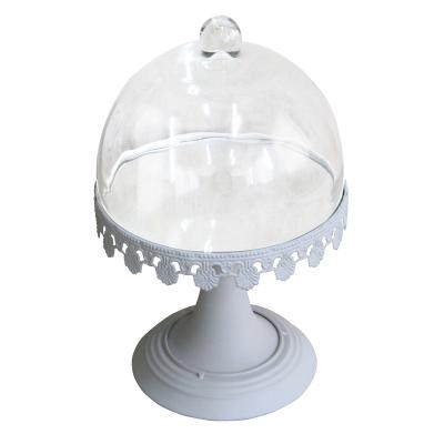 China French style dome cover cake stand shabby chic vintage viable for sale