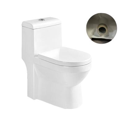 China Double-Flow Bathroom WC Extended Siphon Flushing One Piece Toilet for sale