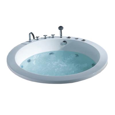 China Freestanding Round Built-in Bathtub Resting Hydraulic Massage Bathtub for sale