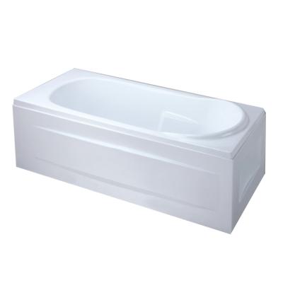 China Free OUBAIQI Customized Rectangular Left Right Skirt Acrylic Massage Bathtub for sale