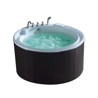 China Circular Outdoor Garden Bathtub Computer Control Computer Control Massage Bathtub With Lights for sale