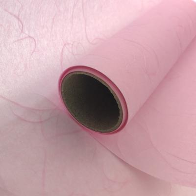 China Specialty bopp waterproof pink eco-friendly film laminated water proof flower wrapping tissue paper decoration 60cm x 5m for sale