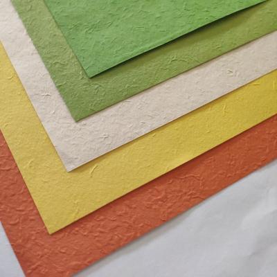 China China Greeting Cards Paper Colorful Eco Friendly Natural Material Biodegradable Handmade Paper 110gsm for sale