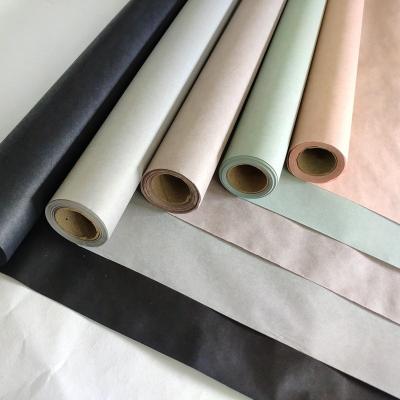 China 40gsm Wood Pulp Water Resistant Flower Gift Wrapping Fabric Anti-Curb High Quality Eco Friendly Rice Paper 60cm x 15m for sale