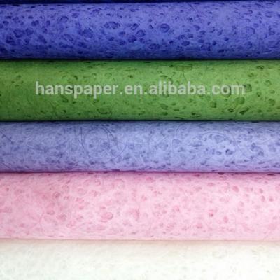 China Waterproof Lace Flower Mulberry Wrapping Paper for sale