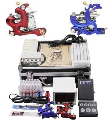 China Multi - Function School Starter Tattoo Kits With LCD Power Supply Voltage Regulator for sale