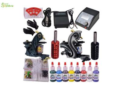 China 8 Color Ink Starter Tattoo Kits With Sterile Tattoo Needles Rotary Machine for sale