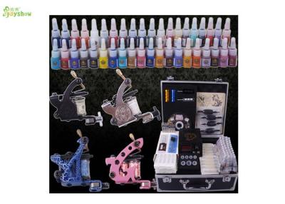 China Black Aluminium Case Pro Tattoo Kits / Professional Tattoo Gun Kits for sale