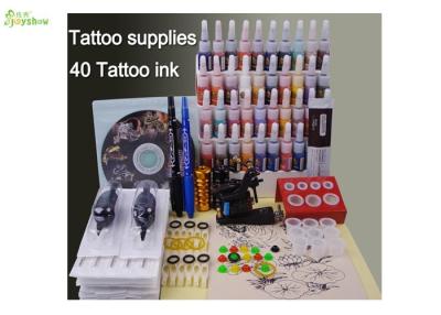 China Multi - Function Professional Complete Tattoo Kit With 40 Tattoo Ink / 1 Foot switch for sale