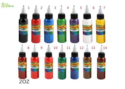 China Blue / Yellow / Green Tattoo Ink Pure Plant Pigment  2oz ,  Permanent Eyebrow Ink for sale