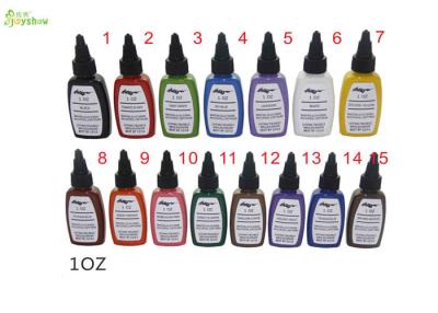 China van de de Tatoegeringsinkt van kurosumi Pigment 0.5 Oz 15 Kleuren voor Aanzet/Beginner wordt geplaatst die Te koop