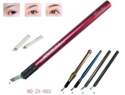 China Colorful Manual Tattoo Pen With Stainless Steel Handle / Micro Blade for sale