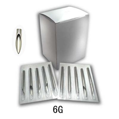 China Medical Grade Surgical Body Piercing Equipment  6G Stainless Steel Piercing Needles for sale