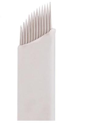 China Permanent Eyebrow Makeup Textured Tattoo Needles Microblading Blades 12 Sloped for sale