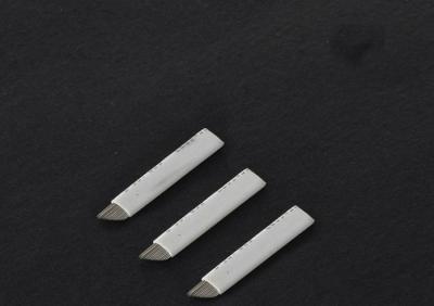 China Permanent Makeup Tattoo Blade 14 pin / pc Supply , Tattoo Artist Needles for sale