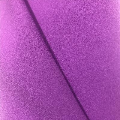 China Pure Pearl Purple Color 80D SPH Mechanical Stretch Chiffon Crepe Fabric for Women's Dress for sale