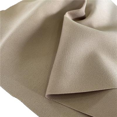 China 20S*16S Polyester Spun Yarn Fabric Khaki Drill 3/1 Twill 250GSM for Uniform Coat Jacket for sale