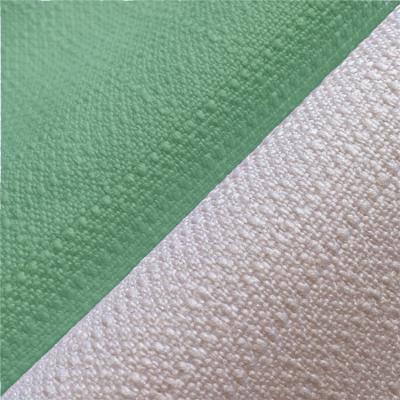 China 300D*300D Woven Sofa Fabric Solid Color Linen Like Thick Jacquard Polyester Slub Tweed Fabric for sale