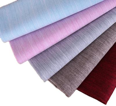 China 100% Polyester Cationic Plain Stretch Fabric For Women'S Check Dress Skirt for sale