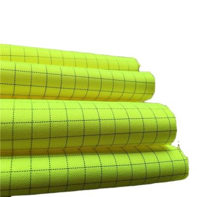 China Cleanroom Clothing Fluorescent Fabric For Multifunctional ESD Lad Coat Cloth Polyester for sale