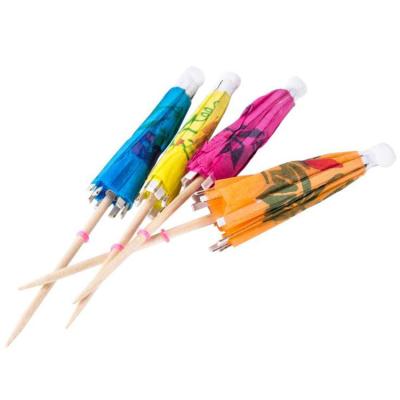 China Wholesale Custom Umbrella High Quality Disposable Decorative Glass Toothpicks for sale