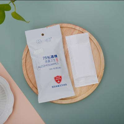 China Private health cleaning wholesale cheap single package 75% ODM China OEM price disposable alcohol disinfection wipes for sale