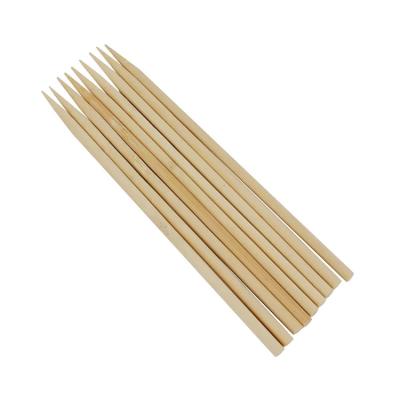 China High Quality Non-Stick Custom Size Logo Natural Disposable Bamboo Stick Food Skewer Sticks for sale