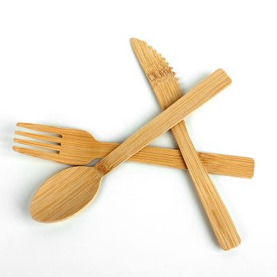 China Home Wholesale Custom Logo Disposable Cutlery Kitchen Hotel Bamboo Disposable Fork Eco Friendly Restaurant Disposable for sale