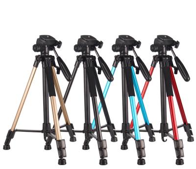 China PORTABLE Camera Tripod 55 Inch Extendable Aluminum Tripod Travel Portable Tripod for Photography, Video Recording, Vlogging for sale