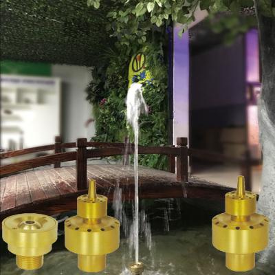 China Contemporary Outdoor Garden Fountain Accessories Copper Film Water Nozzle Spout for sale