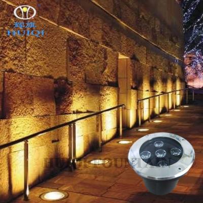 China HUIQI Aquarium Factory Low Price IP68 Stainless Steel Direct Led Underground Light RGB Optional for sale