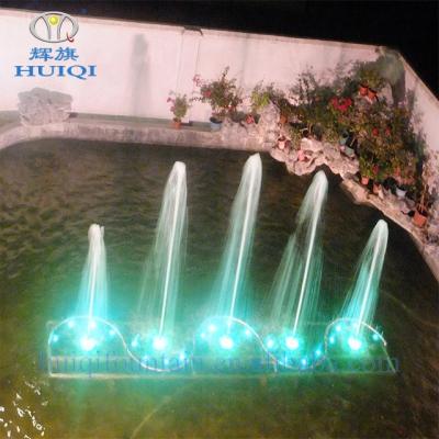 China Garden Park/Lake HUIQI Factory 4m Height Outdoor Water Fountain Jumping Jet Fountains Led Colorful Music Dancing for sale