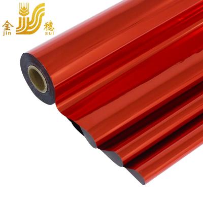 China Glossy Red Color Vinyl Heat Transfer Paper Hot Stamping Foil For Wedding Card for sale