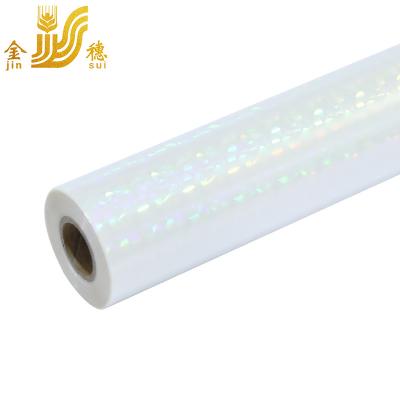 China JINSUI Transparent Paper Custom Laser Hot Stamping Foil For Paper And Plastic for sale