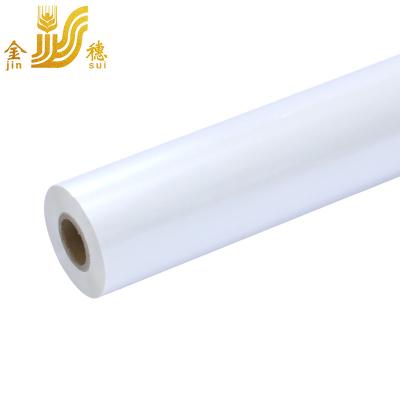 China 12 micron pearl white color hot stamping JINSUI aluminum foil custom size for packaging material in china for sale