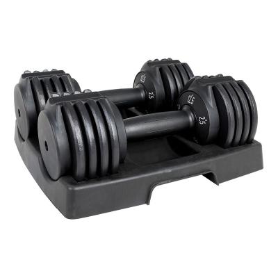 China Hot Sale Weightlifting Fitness Training Gym Automatic Adjustable Max 24KG Dumbbell for sale