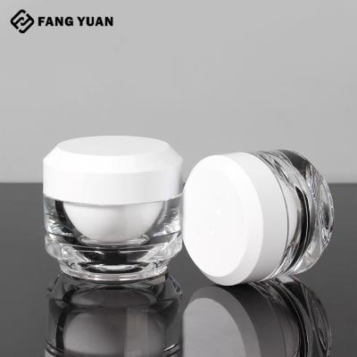 China 15/30/50g Cosmetic Face Cream Jar Plastic Packaging Luxury Jar Empty Acrylic Jars For Cosmetic for sale