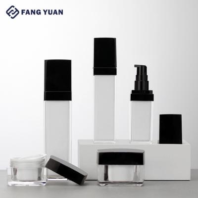 China In Stock Factory Custom Luxury Square Acrylic Cosmetic Bottle Acrylic Packaging for sale