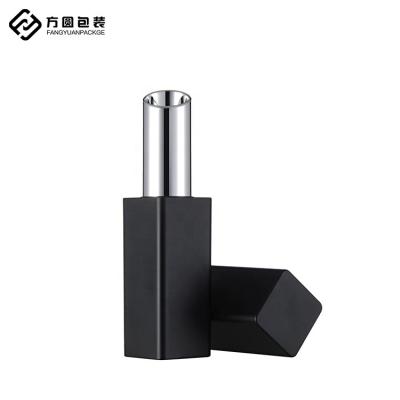 China Cosmetic Magnetic Lipstick Containers Packaging Custom LOGO Color Square Black Lipstick Tube for sale