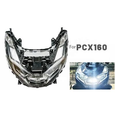 China PC New For Honda PCX160 PCX150 PCX125 2021 2022 Lamp Assembly Front Led Light Head Motorcycle Body Parts for sale