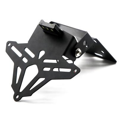 China Motorcycle Stainless Steel License Sight Numbers Frame Plate Holder With LED Light For Honda CBR150R 2019-2020 for sale