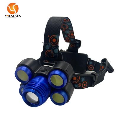 China Rechargeable Camping USB Zoomable LED Headtorch Headlamp For Adventure for sale