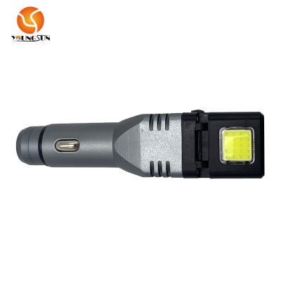 China COB Industrial Working LED Charger Car Broken Window Magnetic Light Charging Self Defense Tools for sale