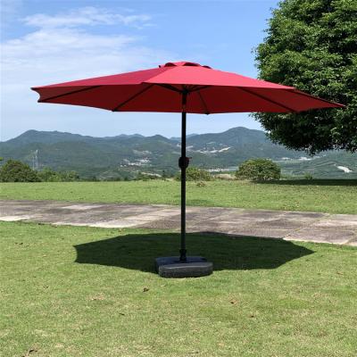 China Waterproof/UV/Fade Resistant Steel Frame Umbrella Steel Frame Garden Waterproof Polyester Patio Outdoor Beach Sunshade for sale