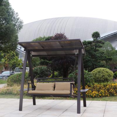 China Patio\Garden\Outdoor Luxury Furniture\Hotel\Restaurant\Leisure Swing Lawn Outdoor Cafe 3 Person View With Canopy for sale