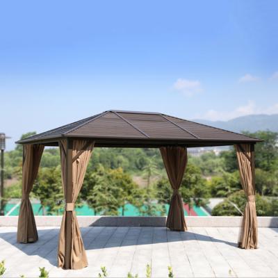 China Waterproof / UV Resistant / Fade Resistant Outdoor Aluminum Frame Gazebo , Pop Up Gazebo Garden Shed for sale