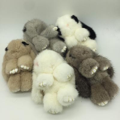 China 3D Style Hot Soft Fur Rabbit Decoration Sale Key Chain For Handbag for sale