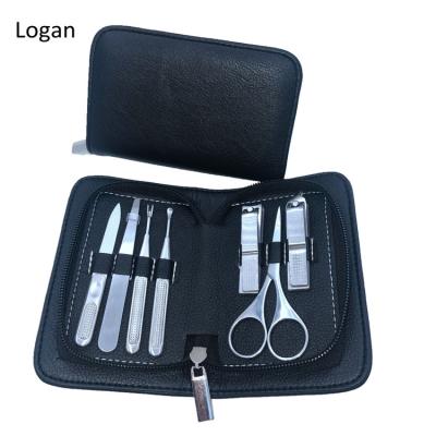 China High Quality Personal Nail Care Tool Nail Tools Manicure And Pedicure Set Of 7 Pcs With Case Men Manicure Set for sale