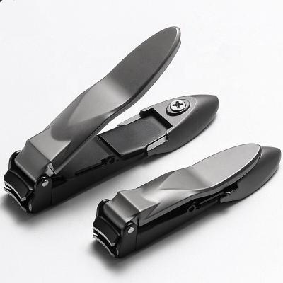 China Toe Nail Clipper with Tray Collection Nail Cutter Sharp Toenail Clippers with Nail Folder for sale