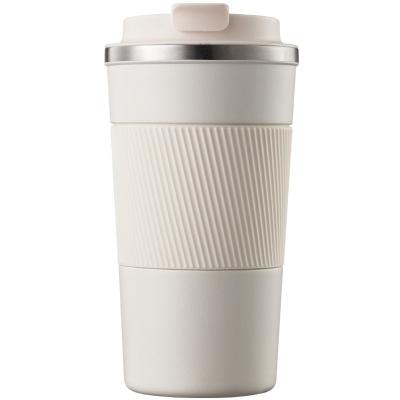 China 500ml Popular Style Portable Coffee Mug Travel Coffee Mug Inner Layer Portable Ceramic Thermos With Lid for sale